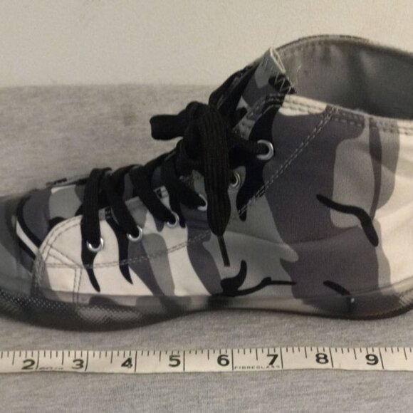 Taxi Black Grey Camouflage Camo HIGH TOP sneakers Shoes Size 8 - Picture 10 of 10